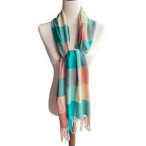 Cashmere Feel Italy Design 72" x 12" Fringe Hem Soft Warm Scarf Shawl Wrap